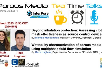 Porous Media Tea Time Talk 